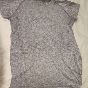 Heathered Gray Lululemon Swiftly Tech Athletic Tee